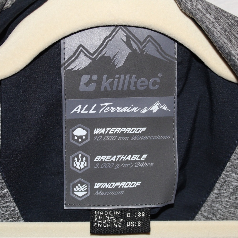 Killtec All Terrain Waterproof Windproof Navy Zip… - image 5